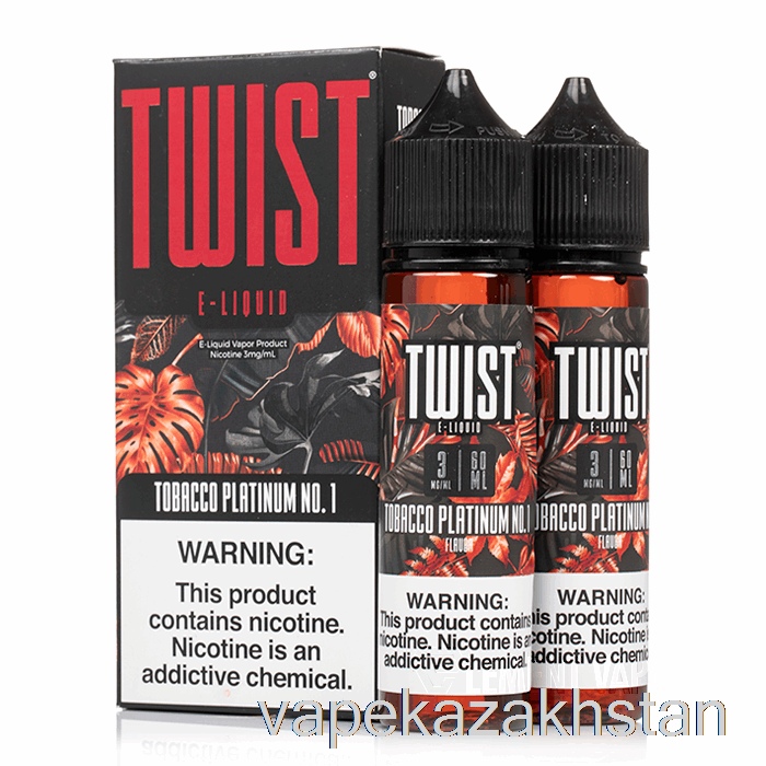 Vape Disposable Tobacco Platinum No. 1 - Twist E-Liquid - 120mL 6mg